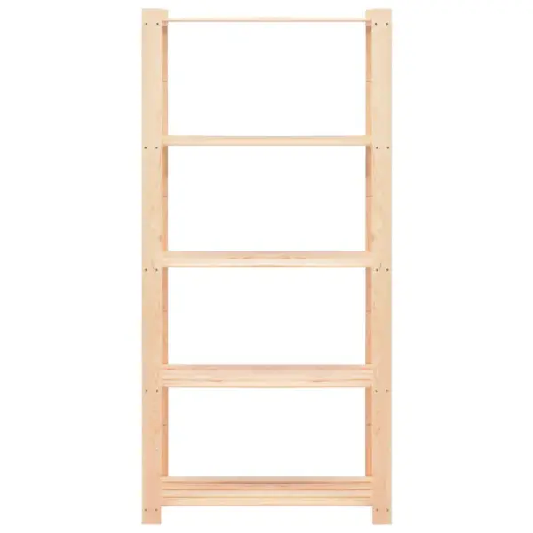 5-korruselised täismännipuidust hoiuriiulid, 10 tk, 80 x 38 x 170 cm, 250 kg – 4