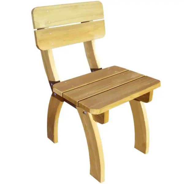 5-osaline aiamööbli komplekt, immutatud männipuit, pruun, laud 150 x 74 x 75 cm – 4