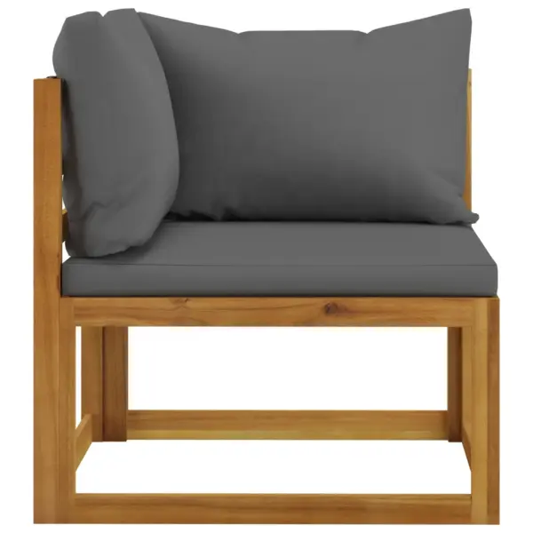 5-osaline aiadiivanikomplekt tumehallide patjadega, akaatsiapuit, laud 68 x 68 cm – 6