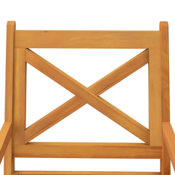 5-osaline akaatsiapuidust aiamööbli komplekt, pruun, laud 110 x 110 cm – 10
