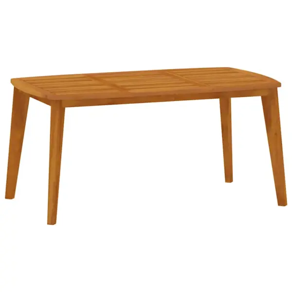 5-osaline akaatsiapuidust aiamööbli komplekt liistdisainiga, pruun, laud 160 x 90 cm – 4