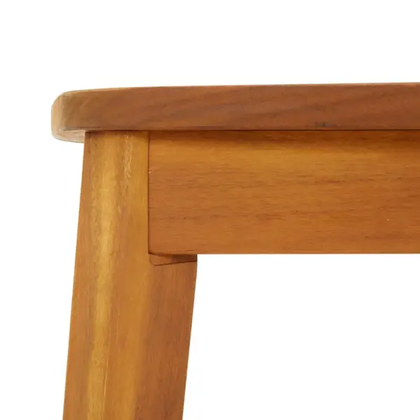 5-osaline akaatsiapuidust aiamööbli komplekt liistdisainiga, pruun, laud 160 x 90 cm – 6