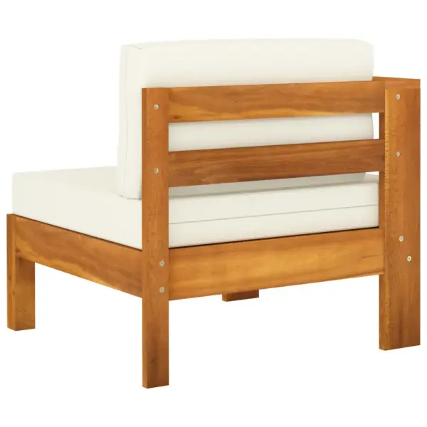 5-osaline akaatsiapuidust nurgaga aiamööbli komplekt patjadega, laud 100 x 60 cm – 12