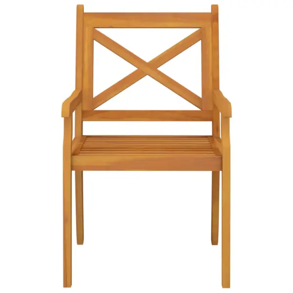 5-osaline akaatsiapuidust aiamööbli komplekt, pruun, laud 85 x 85 cm – 9