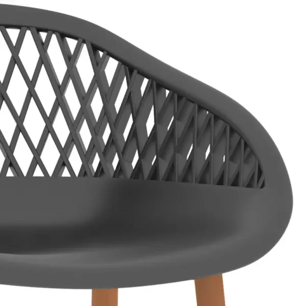 5-osaline baarikomplekt valge baarilauaga ja hallide võrguga baaripukkidega, laud 120 x 60 x 105 cm – 11