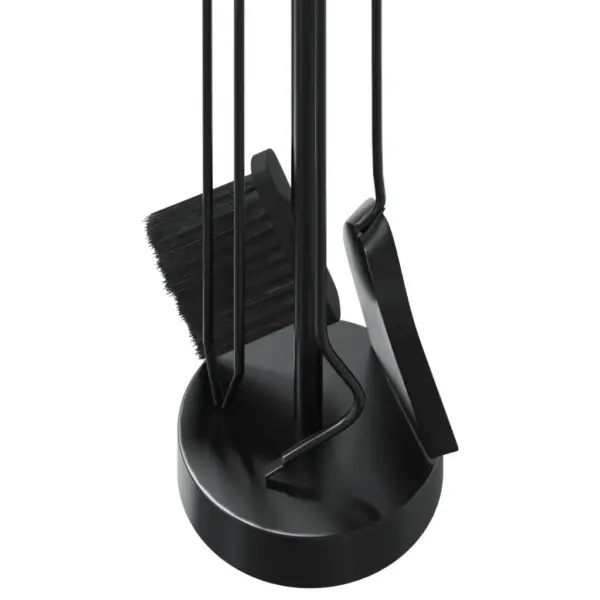 5-osaline kaminatööriistade komplekt, must teras, 18 x 66 cm – 8