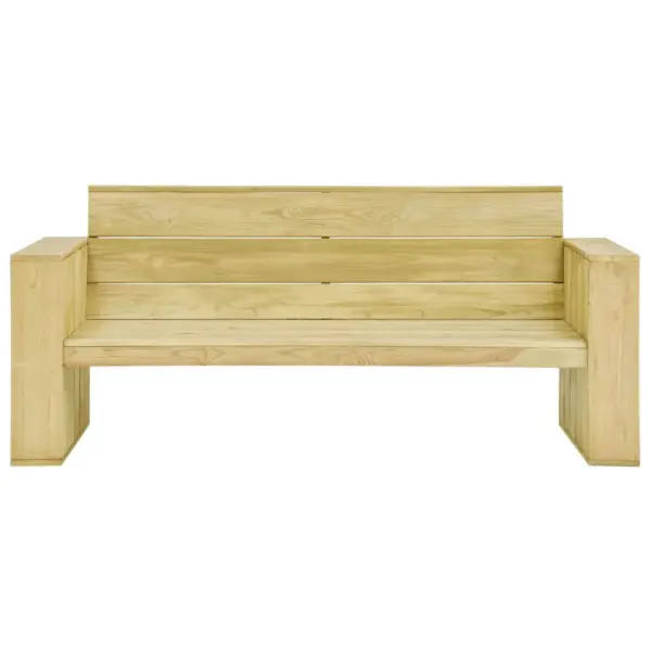5-osaline puidust aiamööbli komplekt, immutatud männipuit, pruun – 4