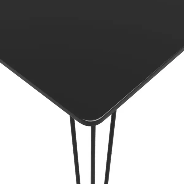 5-osaline must baarikomplekt MDF-baarilaua ja võrguga seljatugedega pukidega, laud 120 x 60 x 105 cm – 5