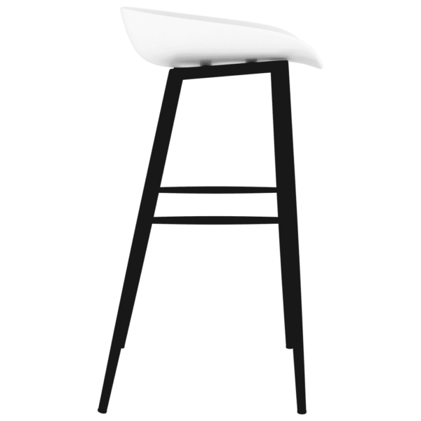 5-osaline baarikomplekt MDF-baarilauaga ja PP-baaripukkidega, must ja valge, laud 120 x 60 x 105 cm – 9