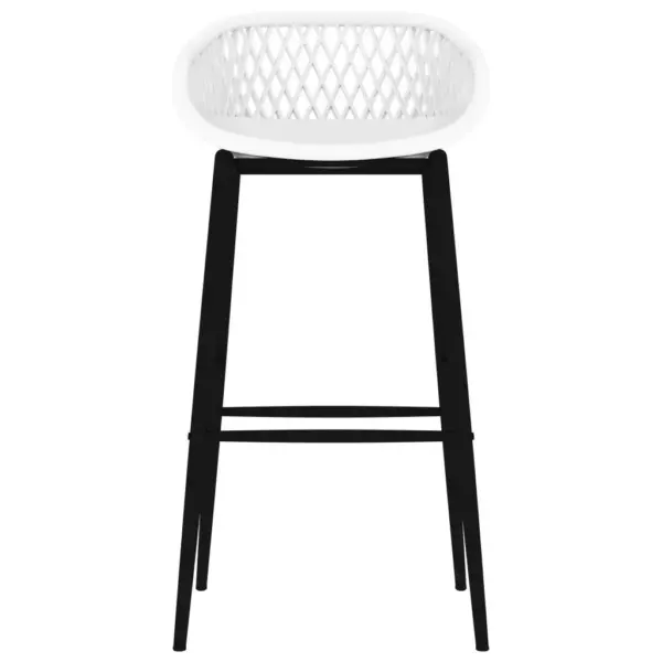 5-osaline baarikomplekt, valge MDF-baarilaud ja PP-baaripukid – 8