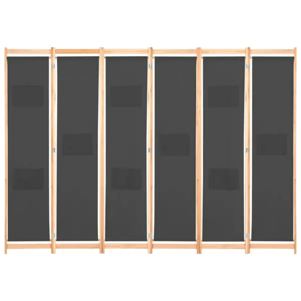 6-paneeliline hall toasirm taskutega, kangas, kuusepuidust raam, 240 x 170 x 4 cm – 2
