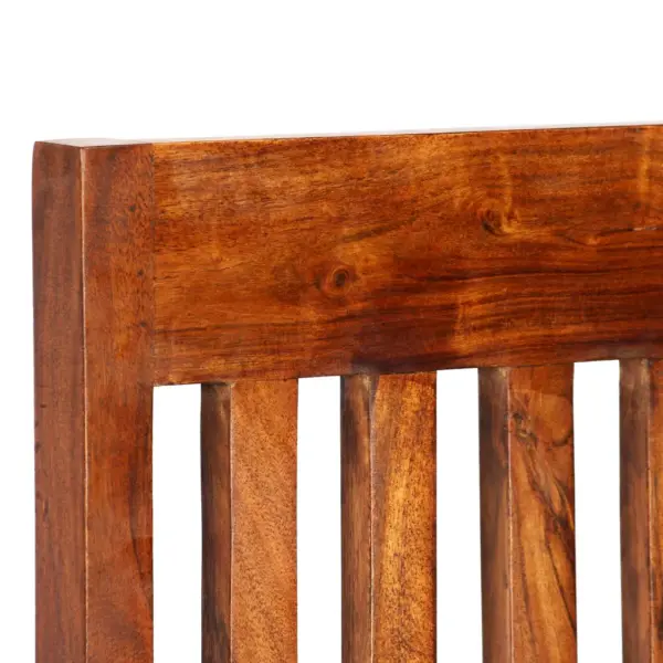 7-osaline söögimööbli komplekt akaatsia- ja mangopuidust lauaga, pulbervärvitud terasjalgadega, laud 180 x 90 x 76 cm – 4