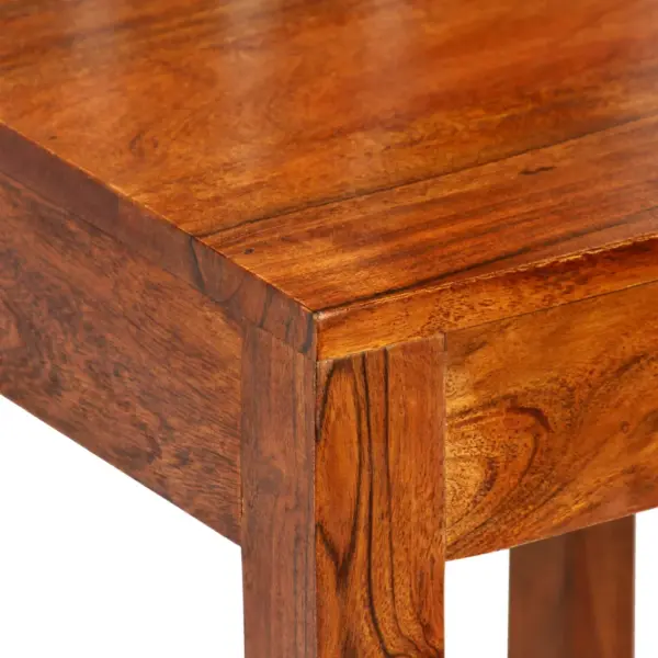 7-osaline söögimööbli komplekt akaatsia- ja mangopuidust lauaga, pulbervärvitud terasjalgadega, laud 180 x 90 x 76 cm – 5