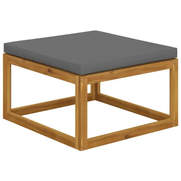 7-osaline akaatsiapuidust aiadiivanikomplekt patjadega, tumehall, modulaarkujundusega – 11