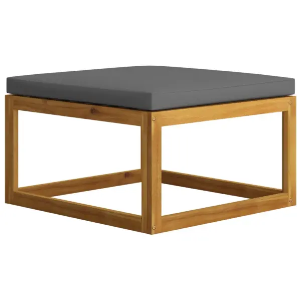 7-osaline akaatsiapuidust aiadiivanikomplekt patjadega, tumehall, modulaarkujundusega – 13