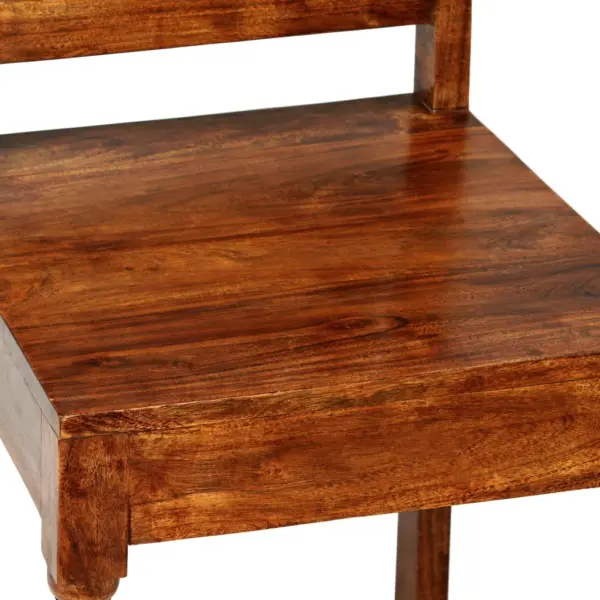7-osaline akaatsiapuidust söögimööbli komplekt ümarlaua ja 6 tooliga, laud 120 x 76 cm – 4