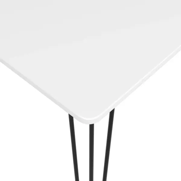 7-osaline baarikomplekt valge MDF-baarilaua ja hallide PP-baaripukkidega, laud 120 x 60 x 105 cm – 5