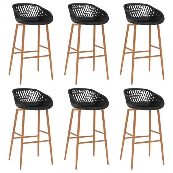 7-osaline baarikomplekt valge laua ja mustade pukidega, MDF ja metall, laud 120 x 60 x 105 cm – 6