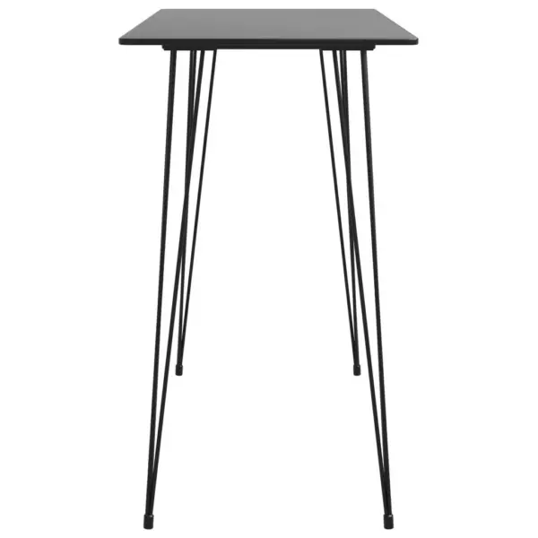7-osaline baarimööbli komplekt musta lauaga ja valgete PP-baaripukkidega, laud 120 x 60 x 105 cm – 4