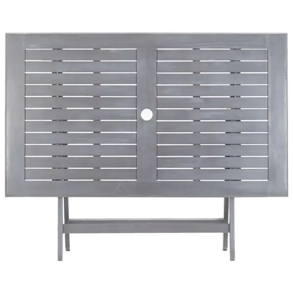 7-osaline kokkupandav aiamööbli komplekt, hall akaatsiapuit, laud 120 x 70 cm – 5