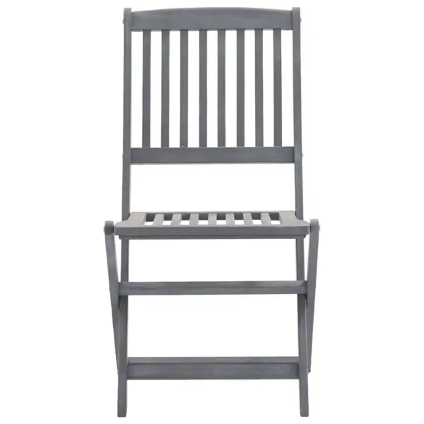 7-osaline kokkupandav aiamööbli komplekt, hall akaatsiapuit, laud 160 x 85 cm – 9