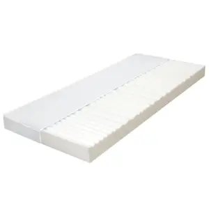 7-tsooniline PU-vahtmadrats H2/H3, 90 x 200 x 10 cm, valge