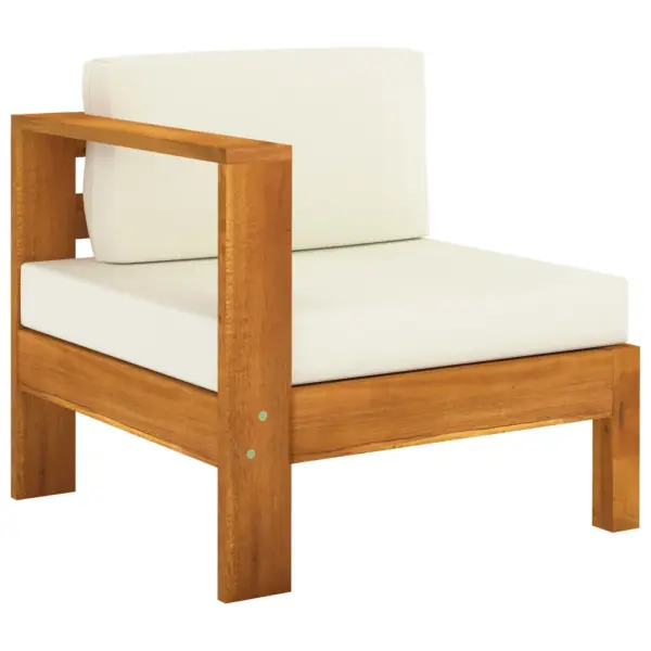 8-osaline akaatsiapuidust aiamööbli komplekt patjadega, laud 100 x 60 cm – 4
