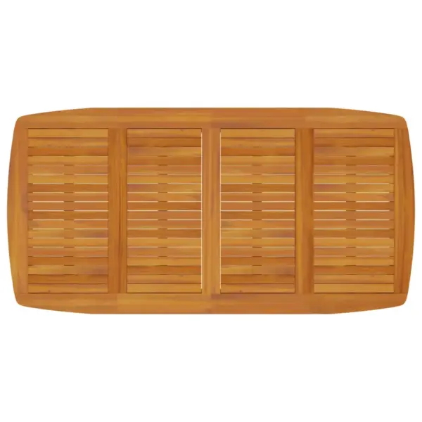 9-osaline akaatsiapuidust aiamööbli komplekt, pruun, laud 200 x 100 cm ja 8 tooli – 5