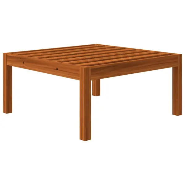 9-osaline akaatsiapuidust aiamööbli komplekt köistest seljatugedega, patjadega, laud 63 x 63 cm, kreemikasvalged padjad – 13