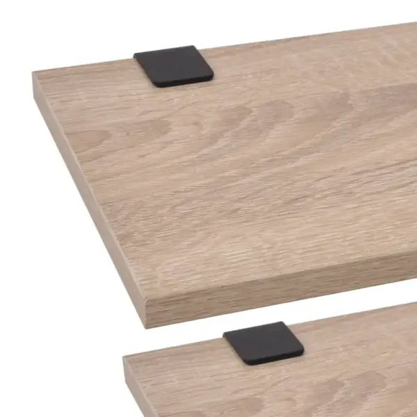 9-osaline seinale kinnitatav beež vannitoamööbli ja keraamiliste valamute komplekt, tehispuit, 150 cm - 8
