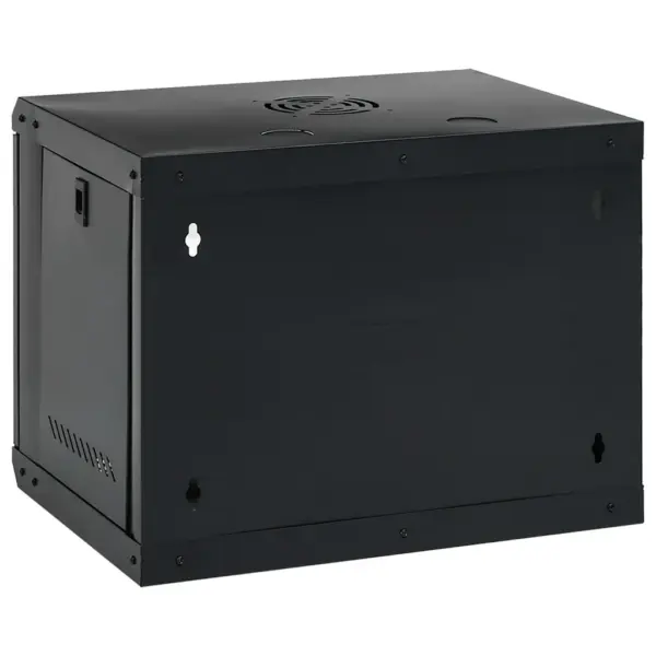 Seinale kinnitatav 9U võrgukapp 19″ IP20, must, 53 x 40 x 45 cm – 5