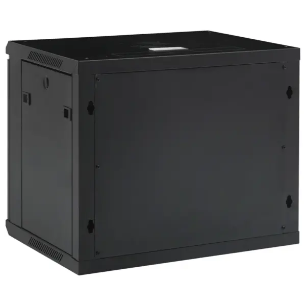 9U seinale paigaldatav 19” võrgukapp, IP20, must, 600 x 450 x 510 mm – 4
