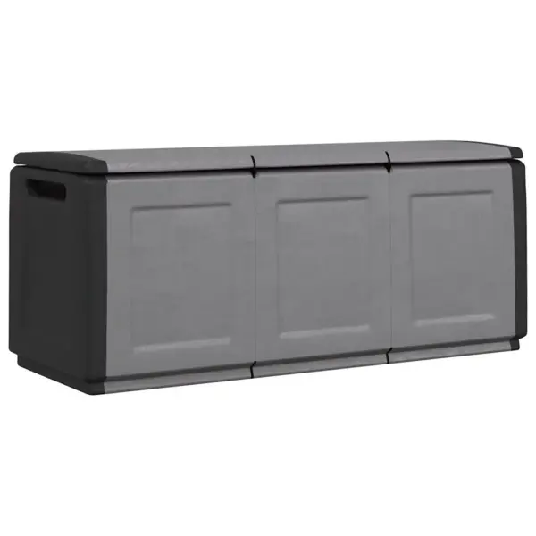 Aia hoiukast patjade ja aiatarvete hoidmiseks, 330 l, tumehall ja must, 138 x 53 x 57 cm – 2