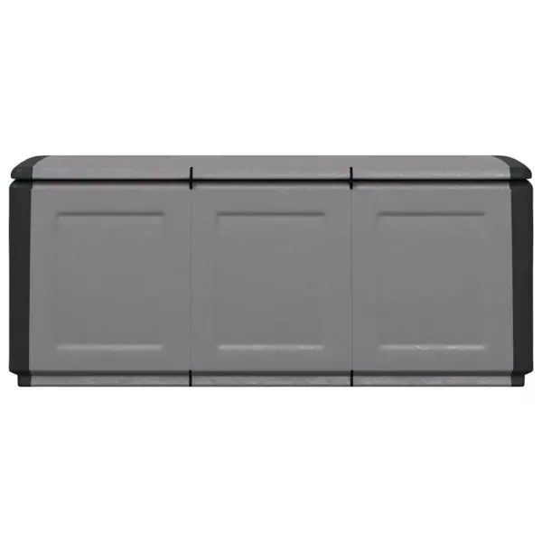 Aia hoiukast patjade ja aiatarvete hoidmiseks, 330 l, tumehall ja must, 138 x 53 x 57 cm – 4