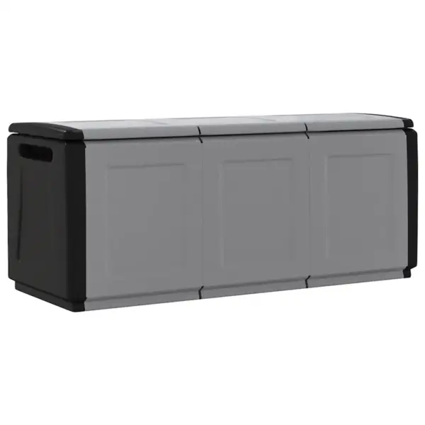 Aia hoiukast patjade ja aiatarvete hoidmiseks, 330 l, tumehall ja must, 138 x 53 x 57 cm – 8