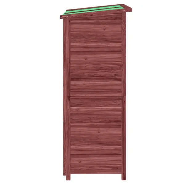 Aia tööriistakapp kaldus veekindla katusega, helepruun männipuit, 83 x 57 x 140 cm – 6