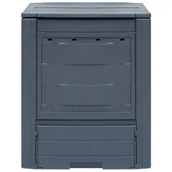 Aiakomposter 2-osaline komplekt, hall plast, 2 x 260 l, 60 x 60 x 73 cm – 2