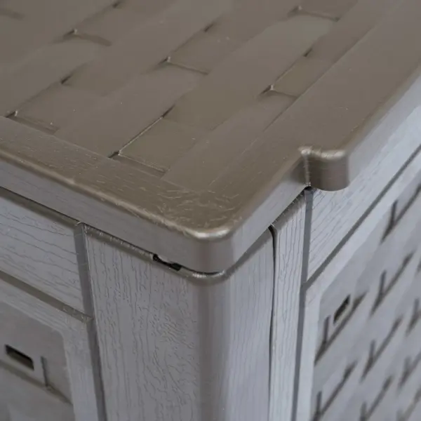 Aiakomposterite komplekt 3 tk, pruun plastrotang, 60 x 60 x 83 cm, 3 x 300 l – 5