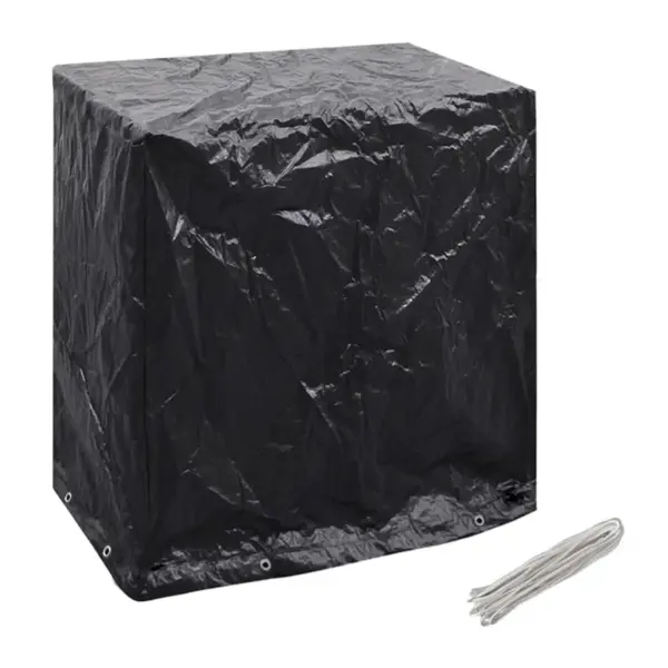 Vettpidavad aiamööblikatted lauatennise lauale 8 aasaga, 2 tk, must PE, 160 x 55 x 182 cm – 2