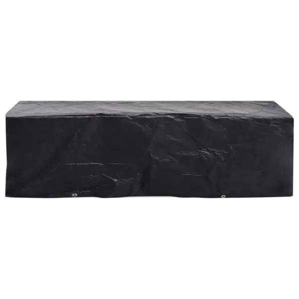 Must aiamööblikate päikesevarjule, 2 tk, PE, 8 kinnitusavaga, 218 x 77 x 55 cm – 4