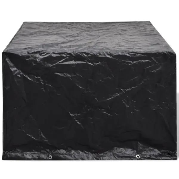 Aiamööblikatted 2 tk, must, 135 x 135 x 90 cm, 8 kinnitusavaga – 3
