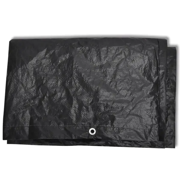 Aiamööblikatted 2 tk, must, 135 x 135 x 90 cm, 8 kinnitusavaga – 4