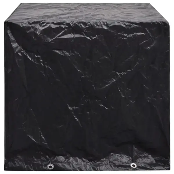 Mustad aiamööblikatted kinnitusnööriga, 2 tk, PE, 8 avaga, 122 x 112 x 98 cm – 4