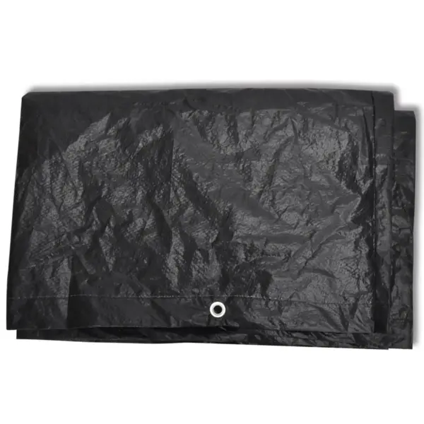 Aiamööblikatted 2 tk, must PE, 8 kinnitusavaga, 250 x 210 x 90 cm – 4