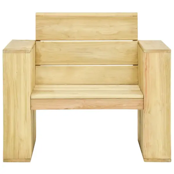 Aiatoolid käetugedega, 2 tk, immutatud männipuit, 89 x 76 x 76 cm – 3