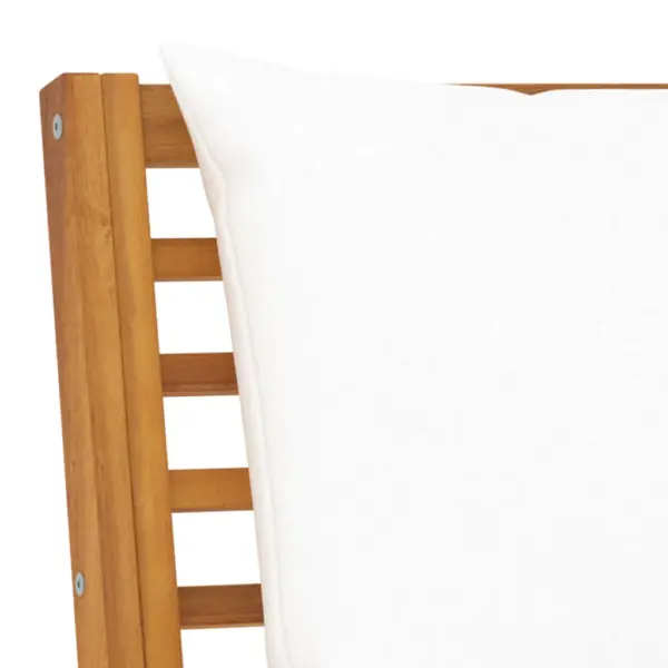 5-osaline akaatsiapuidust modulaarne aiadiivanikomplekt patjadega, kreemjad katted – 8