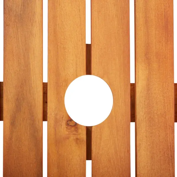 5-osaline aiamööbli komplekt patjadega, akaatsiapuit, laud 88 x 88 cm – 4