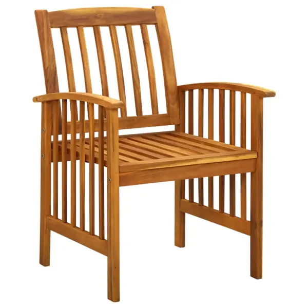 5-osaline aiamööbli komplekt patjadega, akaatsiapuit, laud 88 x 88 cm – 7
