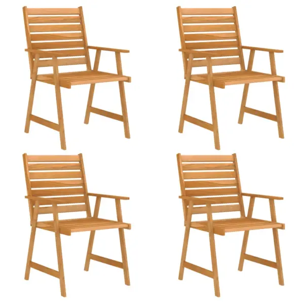 5-osaline akaatsiapuidust aiamööbli komplekt, pruun, laud 88 x 88 cm – 4