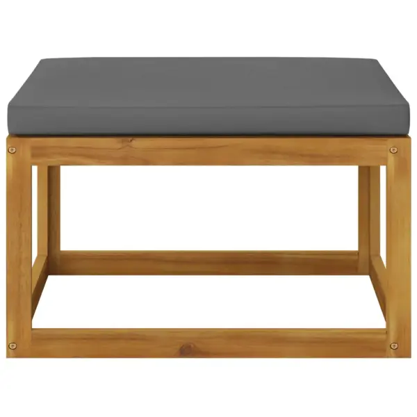 8-osaline modulaarne aiadiivanikomplekt patjadega, akaatsiapuit, tumehall – 12